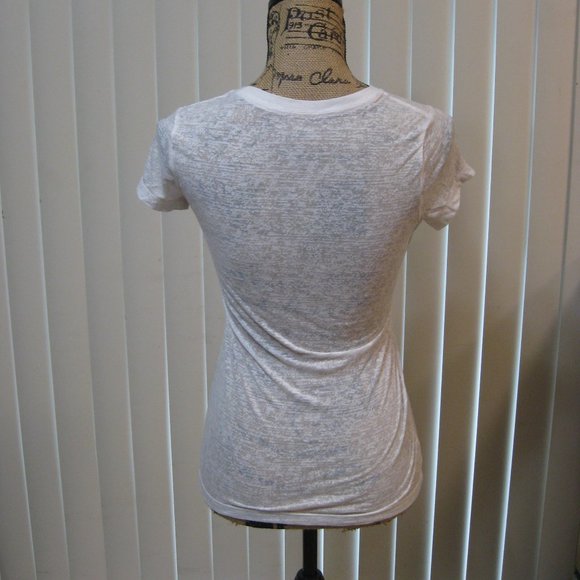 NWOT Express white graphic tee t shirt top XS extra small - Picture 4 of 5